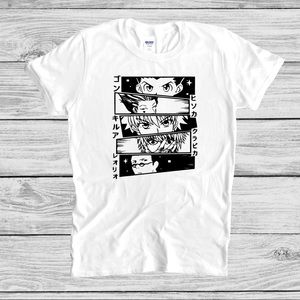 Hunter X Hunter Anime Graphic T Shirt in White Unisex